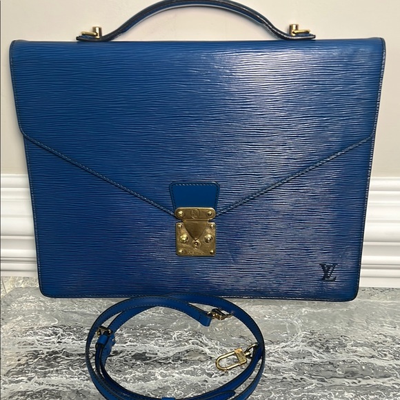 Louis Vuitton Blue Laptop Bag or Briefcase - Picture 1 of 15